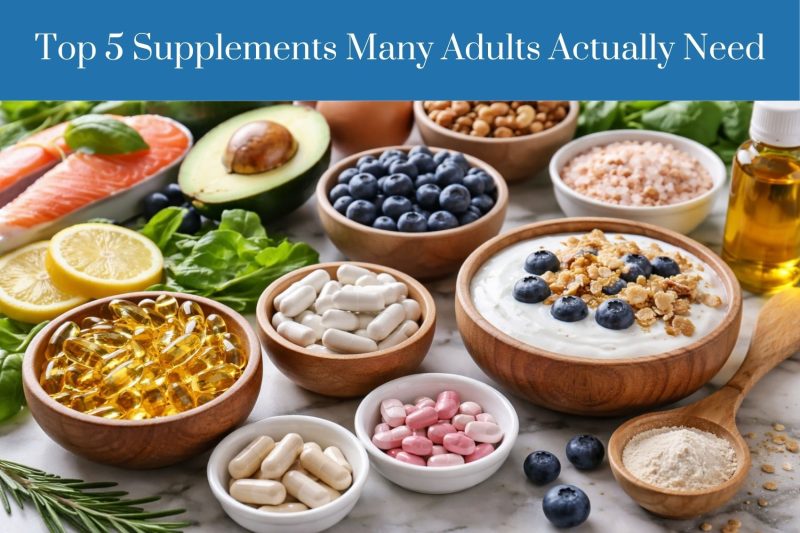 Top 5 Supplements Many Adults Actually Need